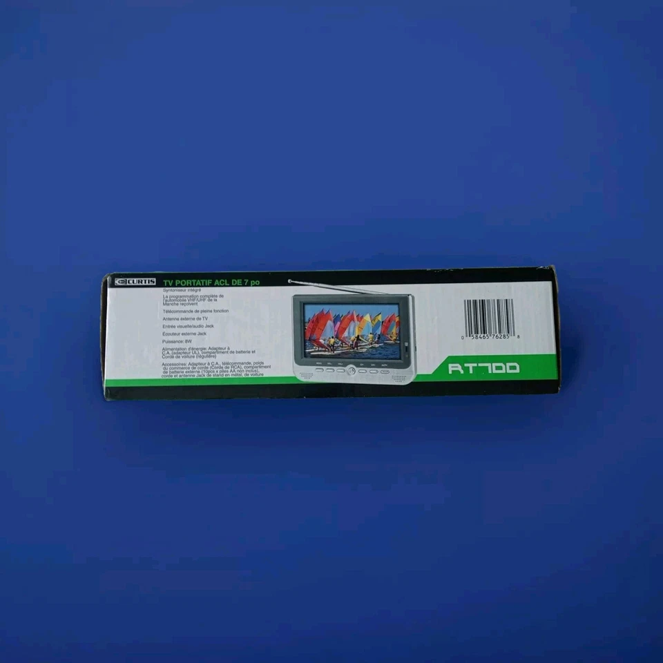 New Curtis RT700 Portable TV 7” Screen Analog - Image 3 of 4