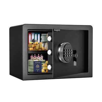 WASJOYE Safe Box, Fireproof Cabinet Security Safe Box with Digital Keypad Saf...