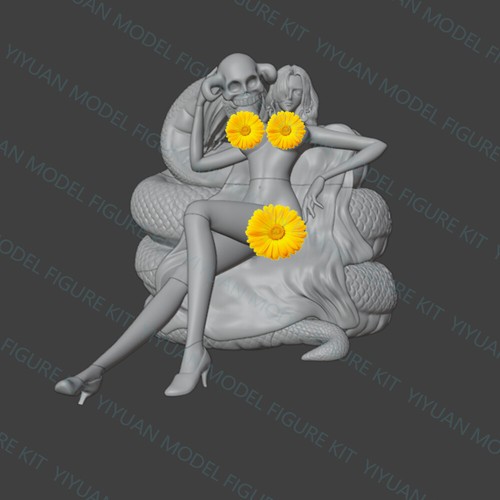 1/24 Scale Boa Hancock Uncolored Unassembled 3D Printed Resin Model Toys Kit GK - Picture 21 of 56