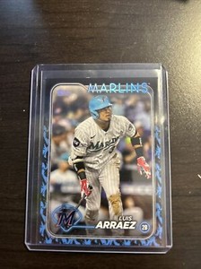 2024 Topps Luis Arraez Team Color Border SP Variation SSP Case Hit Marlins #299