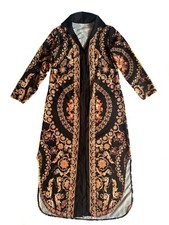 caftano lungo copricostume stile Versace, moda mare-piscina, beachwear vestaglia