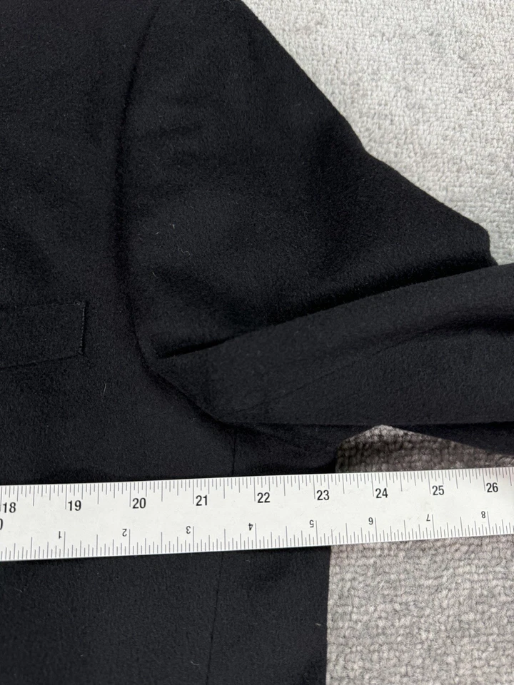 Chaqueta Traje Andrew Fezza 44 L Negra Cachemira Gardena Lanificio Italia Lujo Foto 4 de 4