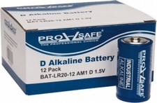 PRO-SAFE 12-Pack PRO-SAFE D Cell Industrial Alkaline Batteries