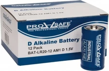 PRO-SAFE 12-Pack PRO-SAFE D Cell Industrial Alkaline Batteries