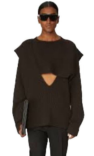 BOTTEGA VENETA Knit & Sweater (Thick) XS Cotton GRN 686556 V1ML0