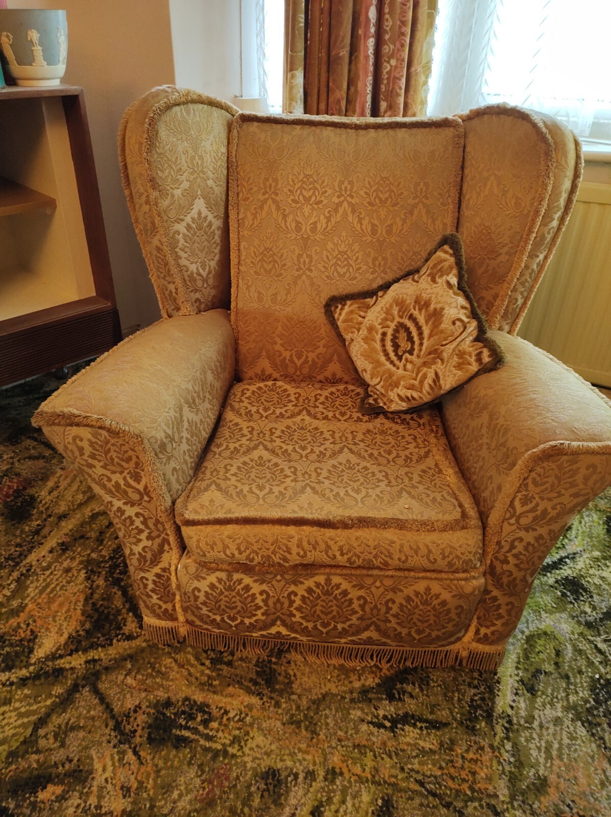 Furniture, Vintage, Three Seater Sofa And Two Armchairs 1970's