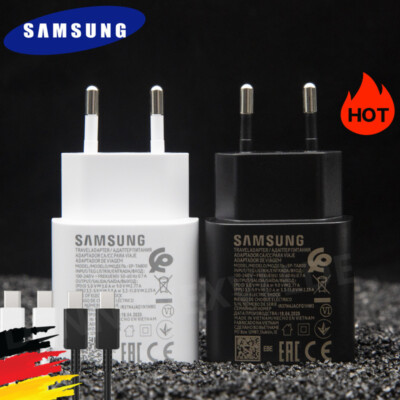 Original 25W Super Schnellladekabel Ladegerät Samsung Galaxy S23 S24+ S25 Ultra