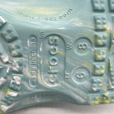 Crocs Classic Marbled 206867-4SU Clog Men's 13 Pure Water Crocs Classic Marbled 206867-4SU Clog Men's 13 Pure Water