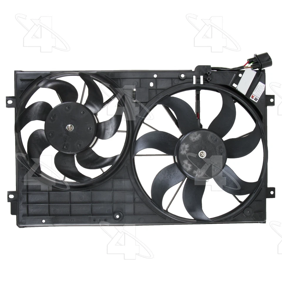 For 2006-2015 Volkswagen Jetta Dual Radiator  Condenser Fan Assembly 4 Seas - Image 4 of 4