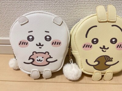 Chiikawa x GU Pouch Chiikawa Hachiware Rabbit Set of 3 Japan New