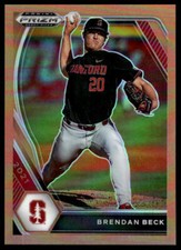 Brendan Beck 2021 Panini Prizm Draft Picks #PDP55 Neon Orange Prizm