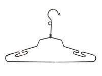 Hangers Metal 100 Chrome Lingerie Retail Salesman Sample Security Loop 16 Hangers Metal 100 Chrome Lingerie Retail Salesman Sample Security Loop 16