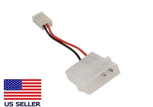 4-pin Molex (M) to 3-pin (F) Fan Adapter Cable - Imagen 1 de 2