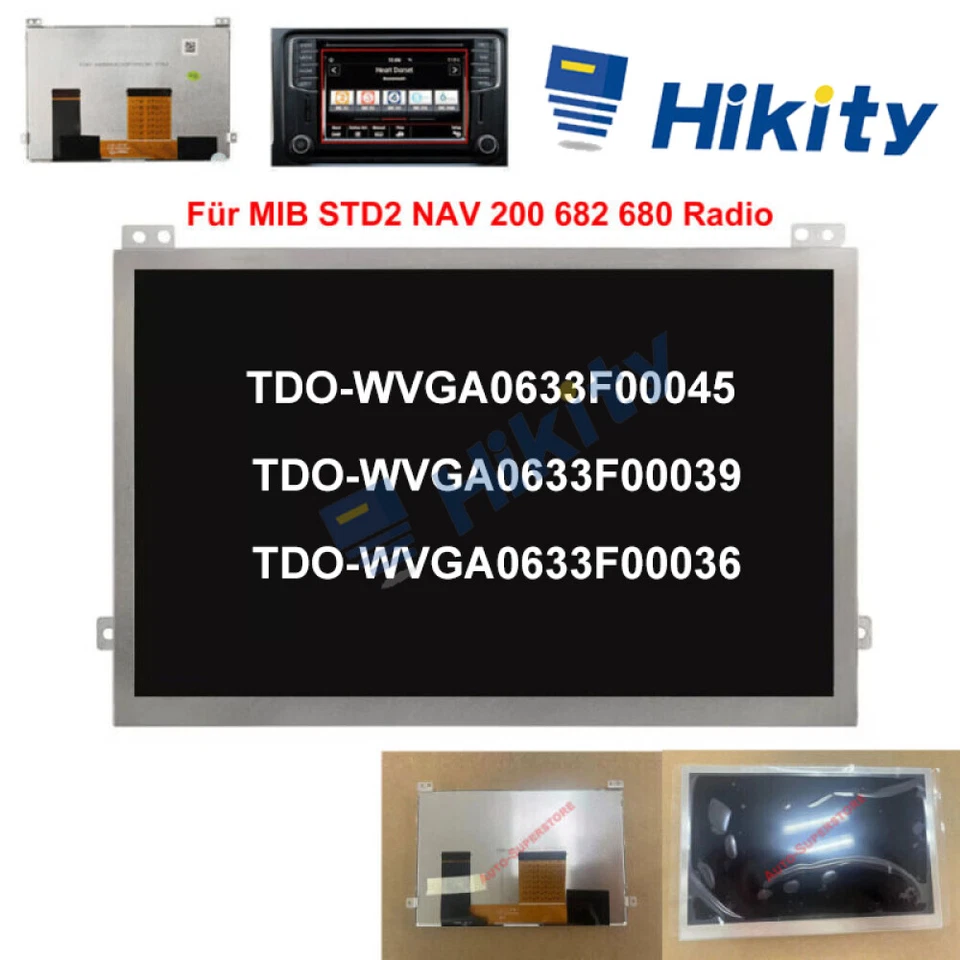 MARKENLOS TDO-WVGA0633F00045 6.5'' Touchscreen Display für MIB STD2 NAV 200 682 680 Radio