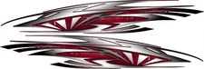 84" SET Racing Boat side wrap Car Truck Trailer Graphics Decals Stickers Wrap