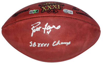 BRETT FAVRE SIGNED PACKERS SUPER BOWL 31 WILSON FOOTBALL W/ SB