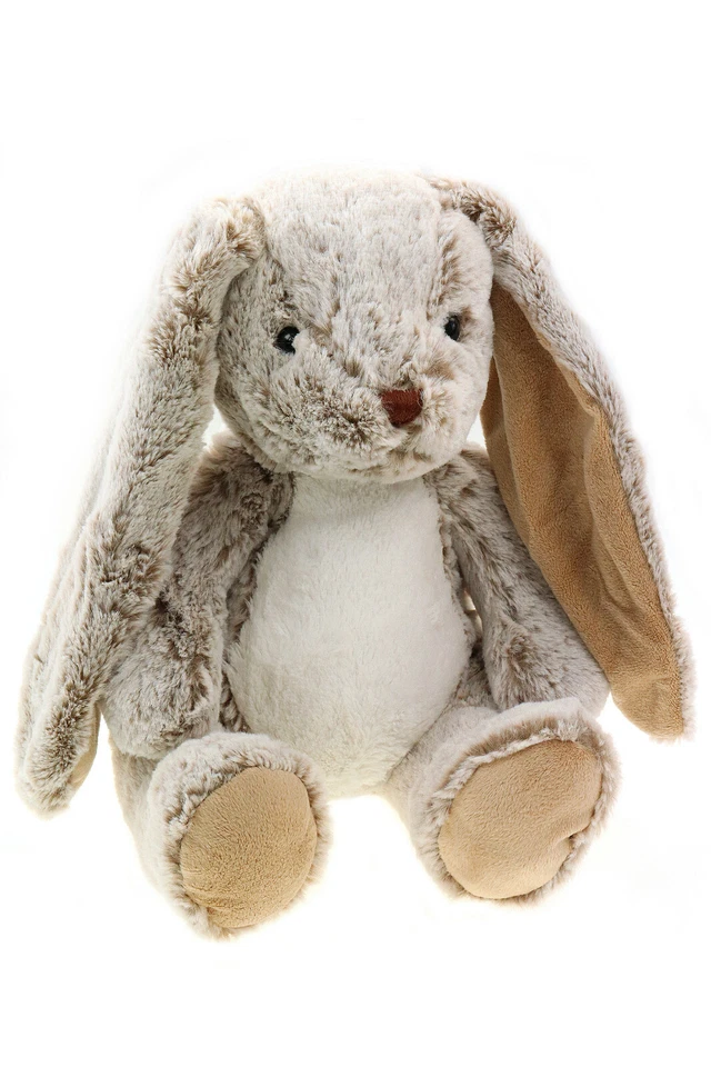 ELLUG Stofftier/Plüschtier/Kuscheltier grau-brauner Hase H.: 40cm (0320250)
