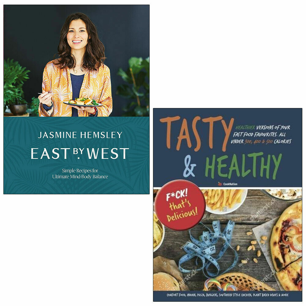 East by West and Tasty & Healthy by Lota 2 Books Collection Set Paperback NEW