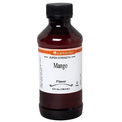 LorAnn Super Strength Extract and Flavorings Mango Flavor, 4 ounce bottle