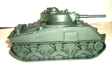 BMC WW2 Sherman M4 Tank Olive Drab Green Military Vehicle for Plastic Army Men