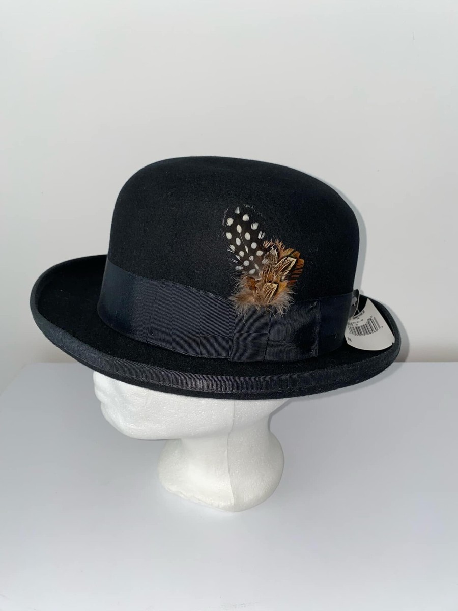 Roberto Collection By Broner Men's 100% Wool Trilby Fedora Homburg Hat Size  S