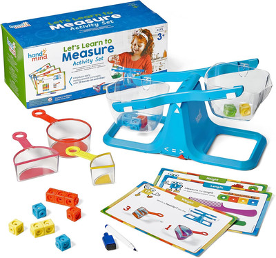 Let'S Learn to Measure Activity Set, Kids Measuring Cups, Bucket Balance, Mathli