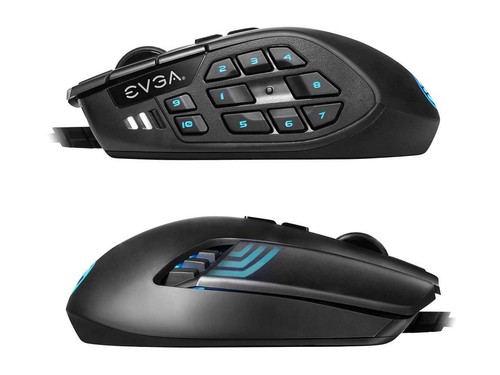 EVGA X15 MMO Gaming Mouse, 8k, Wired, Black, Customizable, 16,000 DPI, 5 Profile - Picture 7 of 12