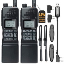 2PACK BAOFENG AR-152 15W UHF/VHF WALKIE TALKIE LONG RANGE TWO WAY HAM RADIO KITS