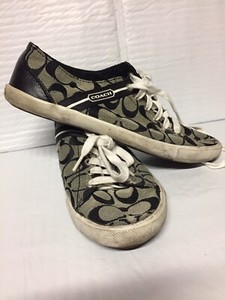 black and grey coach shoes