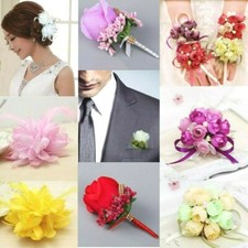Corsage Flower Wrist Band/ Hair Clip Pin/ Rose Wedding Supplies