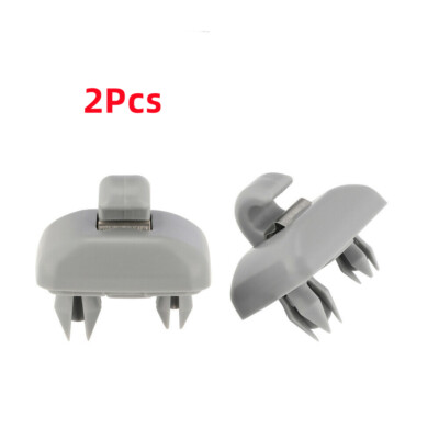 2X Grey Sun Visor Clip 8U0857562A For Audi A3 A4 A5 A7 Q3 Q5 B6 B7 B8 S4 S5 TT