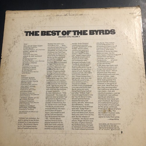 THE BYRDS,THE BEST OF THE BYRDS GREATEST HITS,VOLUME II,1972 COLUMBIA KC 31795 - Picture 2 of 6