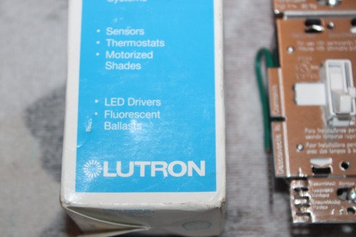 NOS (2) Lutron TGCL-153P-WH-3 Toggler 150W Single-Pole/3 Way LED Dimmer Switch - Picture 2 of 10