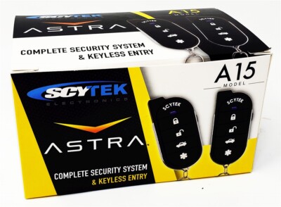 ScyTek A15 1-Way Keyless Entry Car Alarm Vehicle Security System w/ Remote