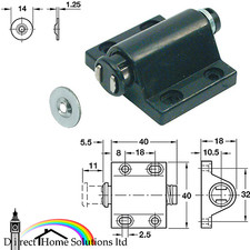 Magnetic Pressure Catch Push To Open Latch Kitchen Cupboard Drawer Cabinet Door