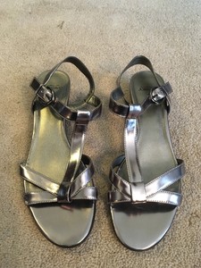silver pewter sandals