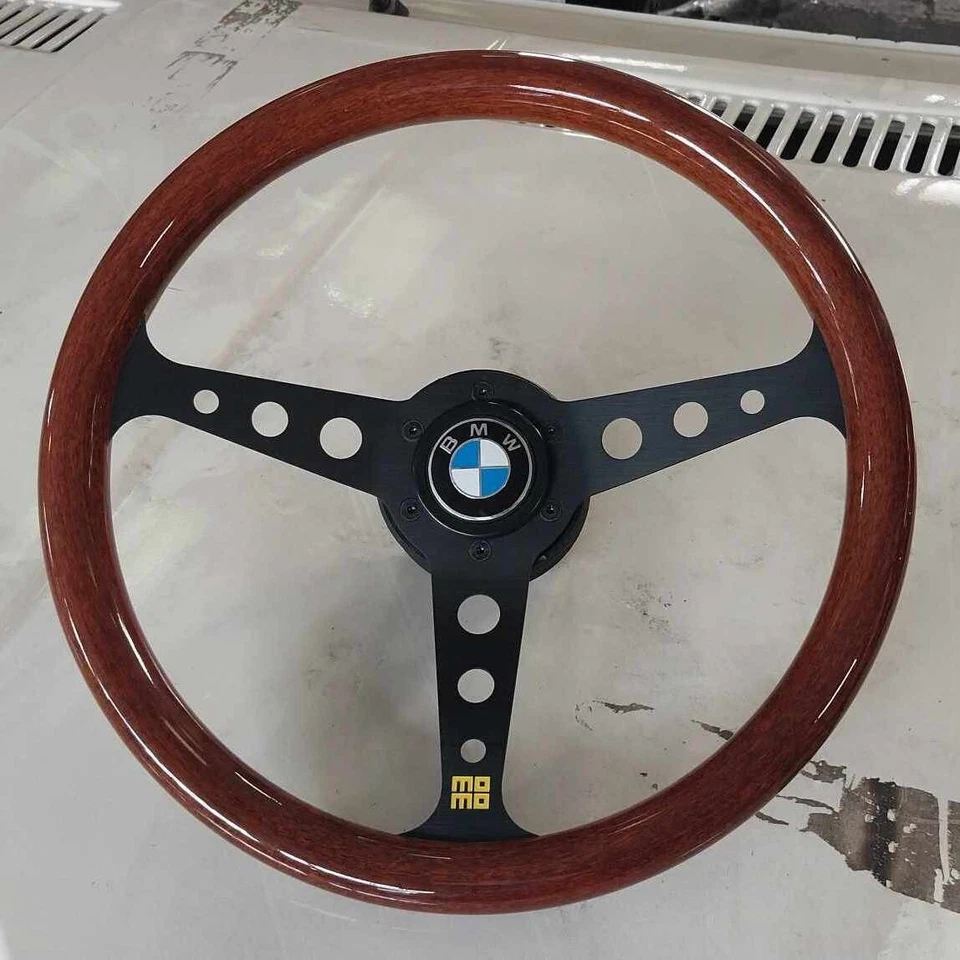 Steering Wheel fits For BMW Wood E3 E9 E12 E21 E23 E24 E28 Golden Wooden 14" — 第 4/4 张图片