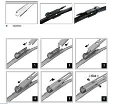 Scheibenwischer 2x vorne für BMW 3 F34 GT Wischerblätter Satz Links Rechts