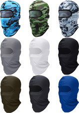 9 Pieces Ski Mask for Men Balaclava Face Mask Summer Face Mask Balaclava Full Fa