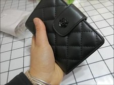 Black Women's Small Wallet Lady Leather Trifold Coin Card Holder Money Purse US