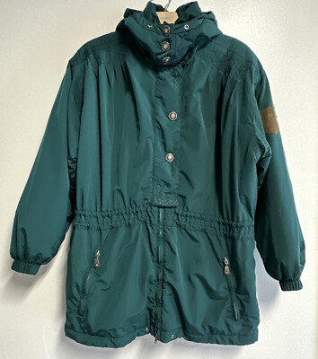 Vintage Kaelin Women’s Snow Ski Winter Hooded Jacket Color Teal Blue ...