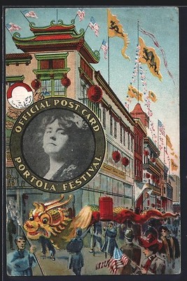 Ansichtskarte San Francisco, CA, Portola Festival, A view of Chinatown 