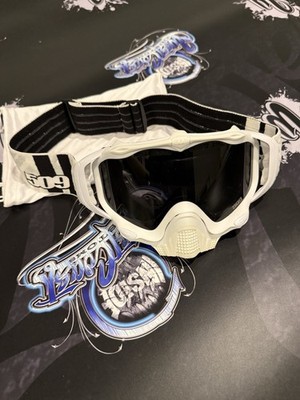 509 Sinister X5 Snow Goggles White and Black with Tinted Lens and Travel Bag