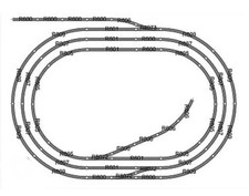 Large Hornby OO Gauge 'Triple Oval' Track Layout - Nickel Silver.