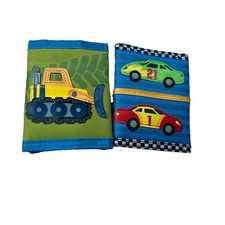 Stephen Joseph Boys Bulldozer and Racecar Toddler Wallets Size 5x4 Set of 2