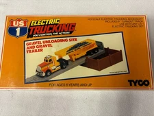 Tyco US1 Electric Trucking Gravel Unloading Site & Gravel Trailer - Sealed #3452