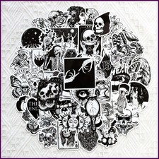Cool Horror Skull Stickers Waterproof Gothic Decals for Phone Skateboard Guitar