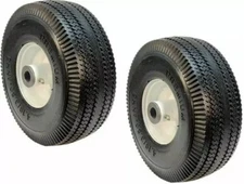 2 Flat Free Mower Front Wheels for Toro TimeCutter-Z MX4250 Z5000 SS4260 SS4200