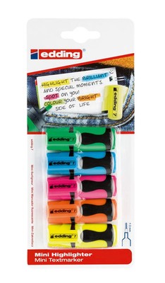 Edding Textmarker Mini, 5er Set | 4-7-5-1999 | 2020 | Edding | EAN 4004764958795