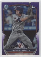 2023 Bowman Draft Chrome Purple Refractor /250 Christian Knapczyk #BDC-180 0y2q